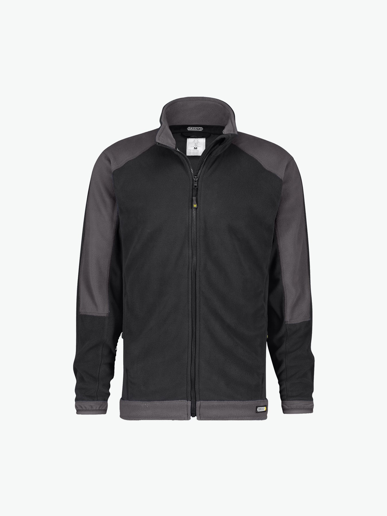 Dassy Kazan Tweekleurige fleecevest - Zwart/Cementgrijs Werkvest Fleece Dassy