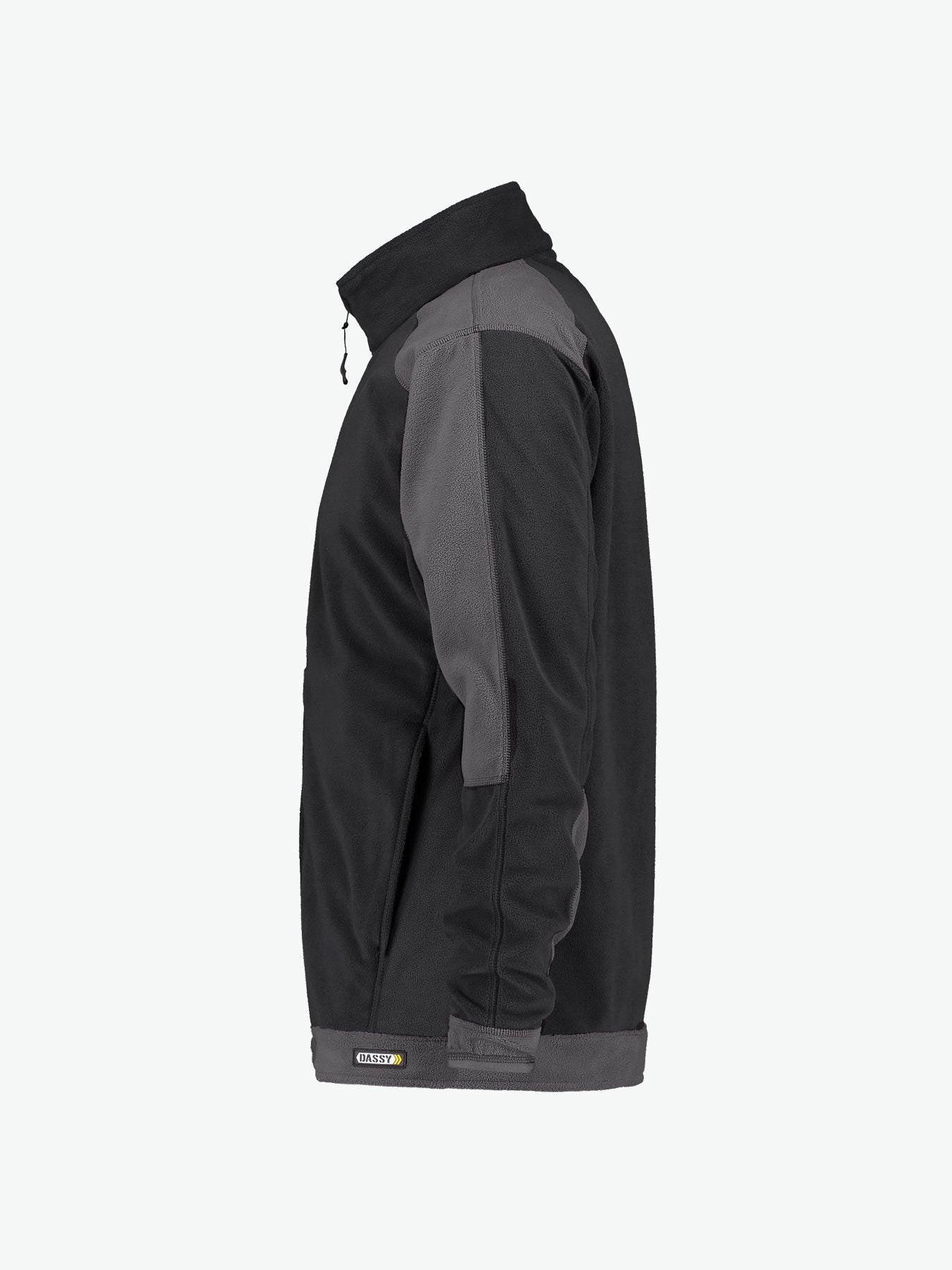 Dassy Kazan Tweekleurige fleecevest - Zwart/Cementgrijs Werkvest Fleece Dassy