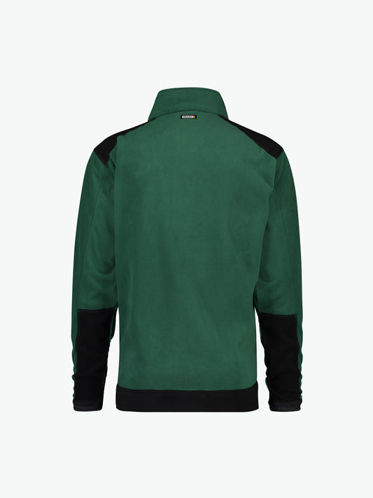 Dassy Kazan Tweekleurige fleecevest - Flessengroen/Zwart Werkvest Fleece Dassy