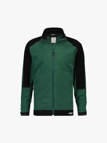 Dassy Kazan Tweekleurige fleecevest - Flessengroen/Zwart Werkvest Fleece Dassy