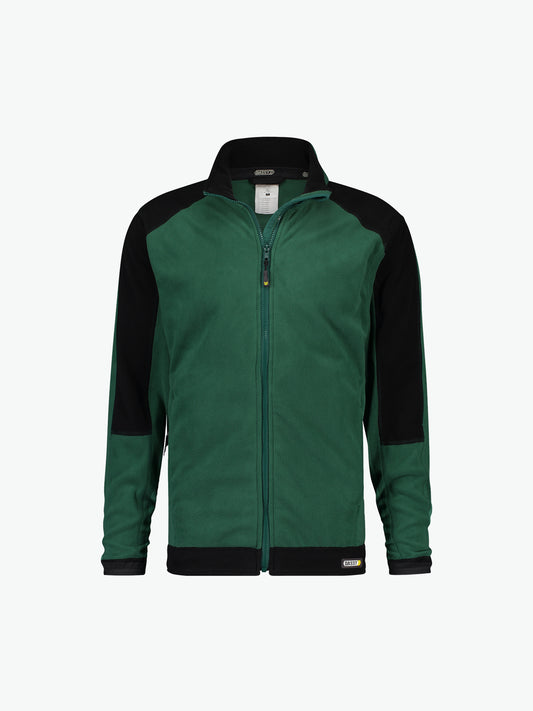 Dassy Kazan Tweekleurige fleecevest - Flessengroen/Zwart Werkvest Fleece Dassy