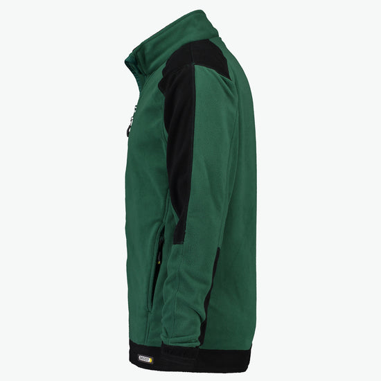 Dassy Kazan Tweekleurige fleecevest - Flessengroen/Zwart Werkvest Fleece Dassy