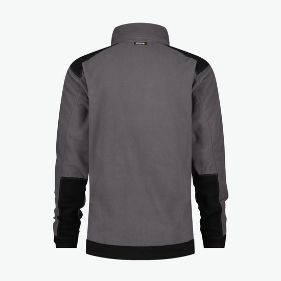 Dassy Kazan Tweekleurige fleecevest - Cementgrijs/Zwart Werkvest Fleece Dassy