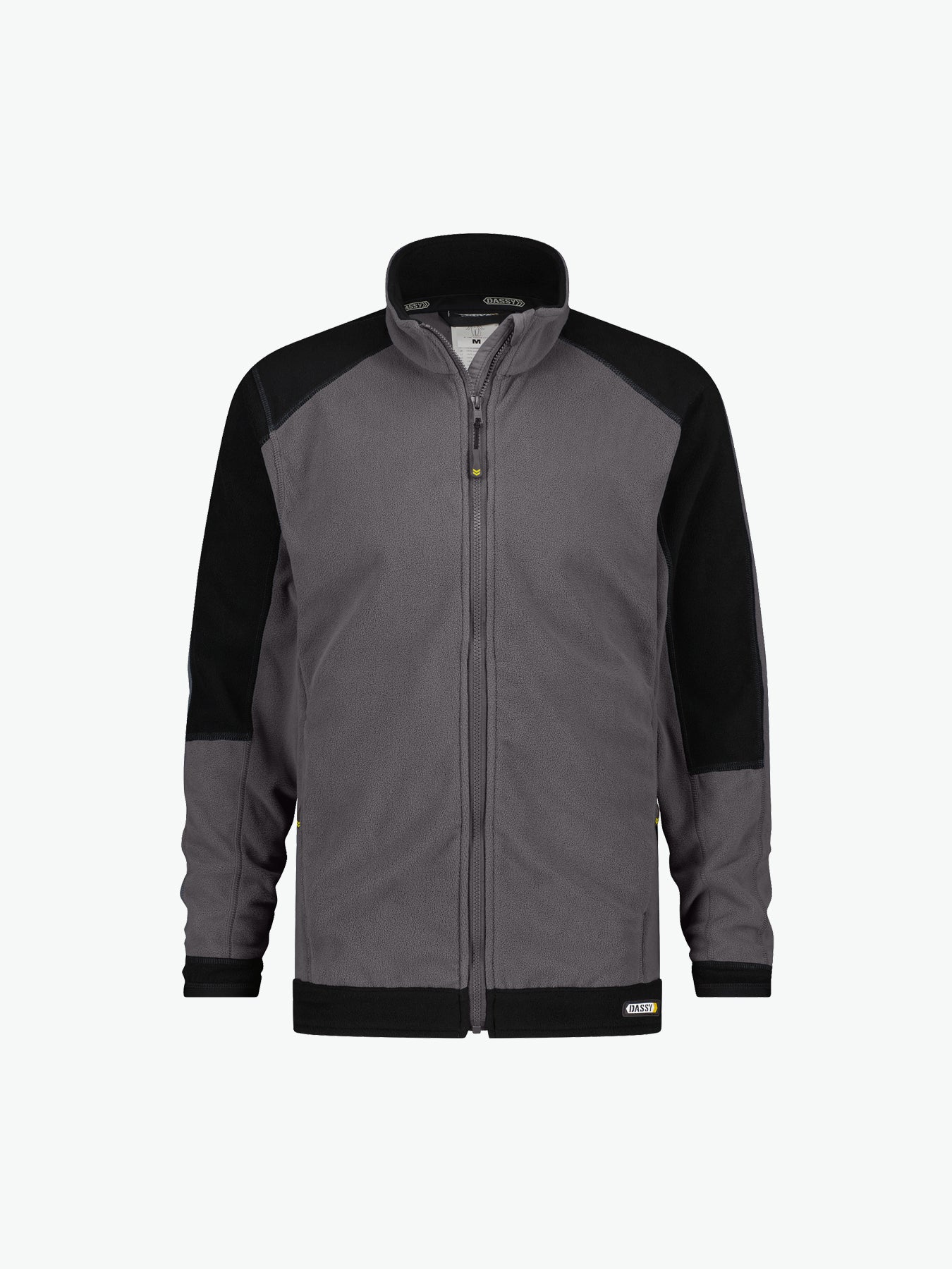 Dassy Kazan Tweekleurige fleecevest - Cementgrijs/Zwart Werkvest Fleece Dassy