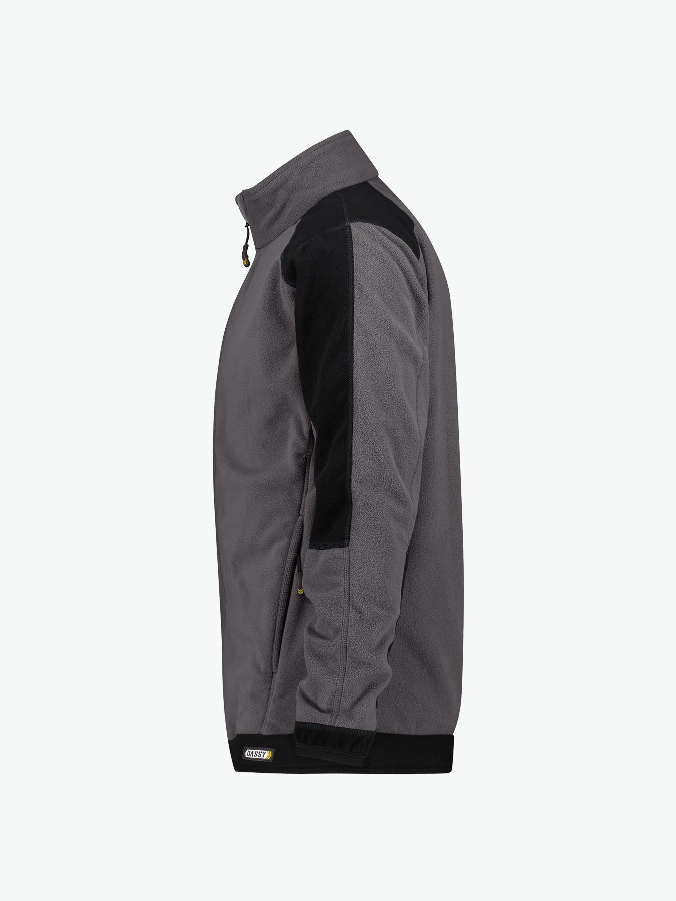Dassy Kazan Tweekleurige fleecevest - Cementgrijs/Zwart Werkvest Fleece Dassy