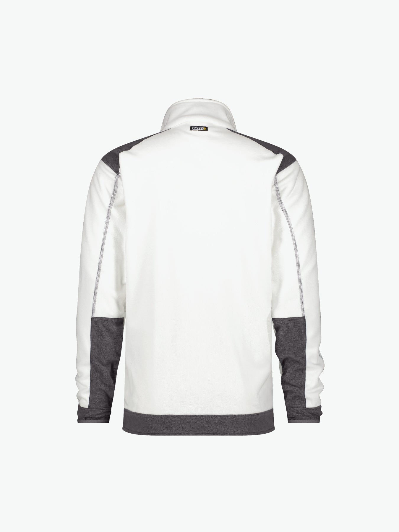 Dassy Kazan Tweekleurige fleecevest - Wit/Cementgrijs Werkvest Fleece Dassy