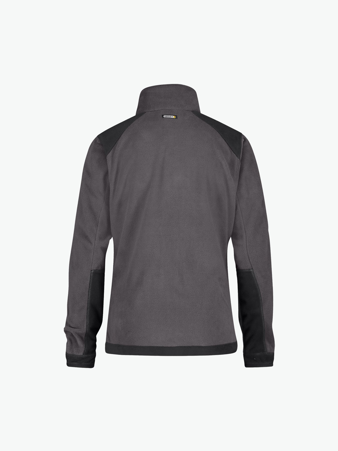 Dassy Kazan Women Tweekleurige fleecevest voor dames - Cementgrijs/Zwart Werkvest Fleece Dames Dassy