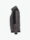 Dassy Kazan Women Tweekleurige fleecevest voor dames - Cementgrijs/Zwart Werkvest Fleece Dames Dassy
