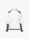 Dassy Kazan Women Tweekleurige fleecevest voor dames - Wit/Cementgrijs Werkvest Fleece Dames Dassy