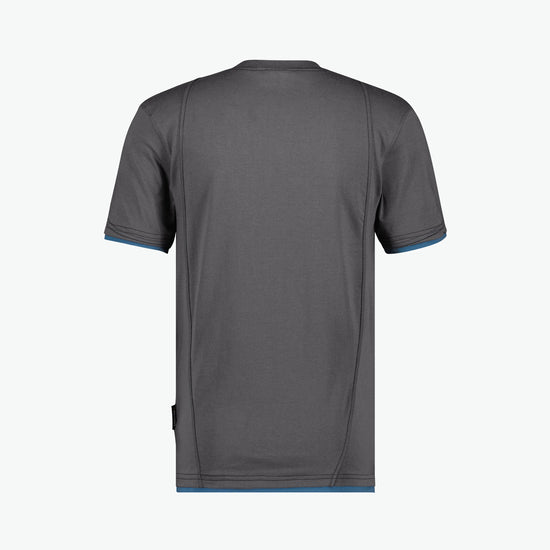 Dassy Kinetic T-shirt - Antracietgrijs/Azuurblauw Werkshirt Dassy