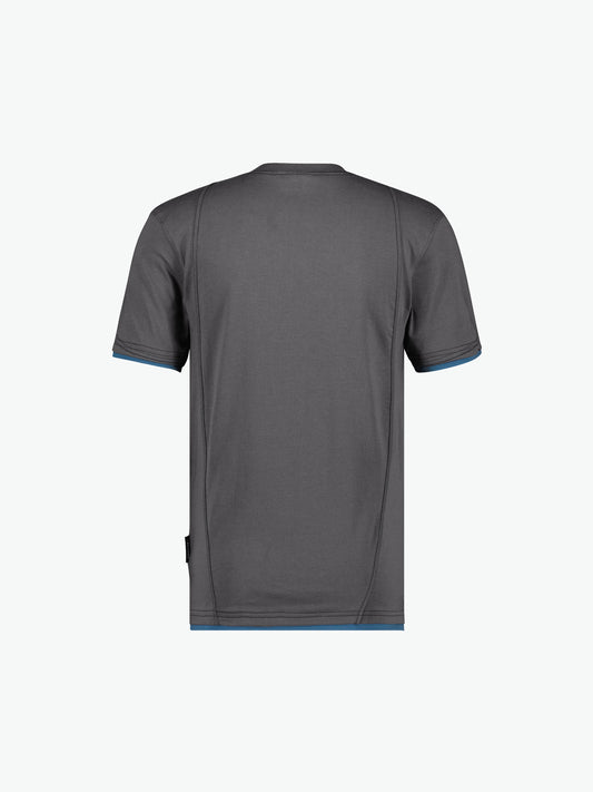 Dassy Kinetic T-shirt - Antracietgrijs/Azuurblauw Werkshirt Dassy