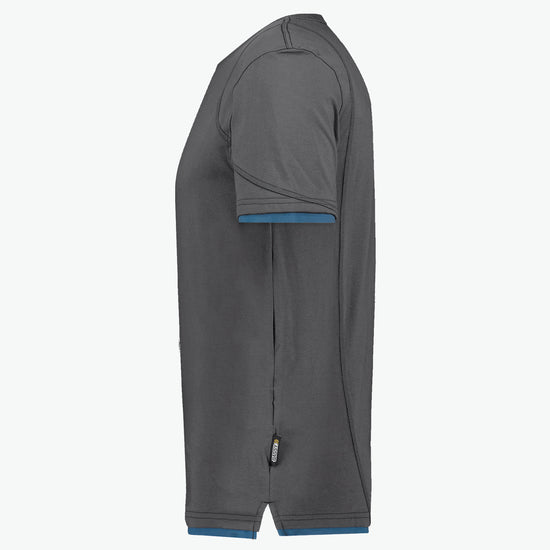 Dassy Kinetic T-shirt - Antracietgrijs/Azuurblauw Werkshirt Dassy