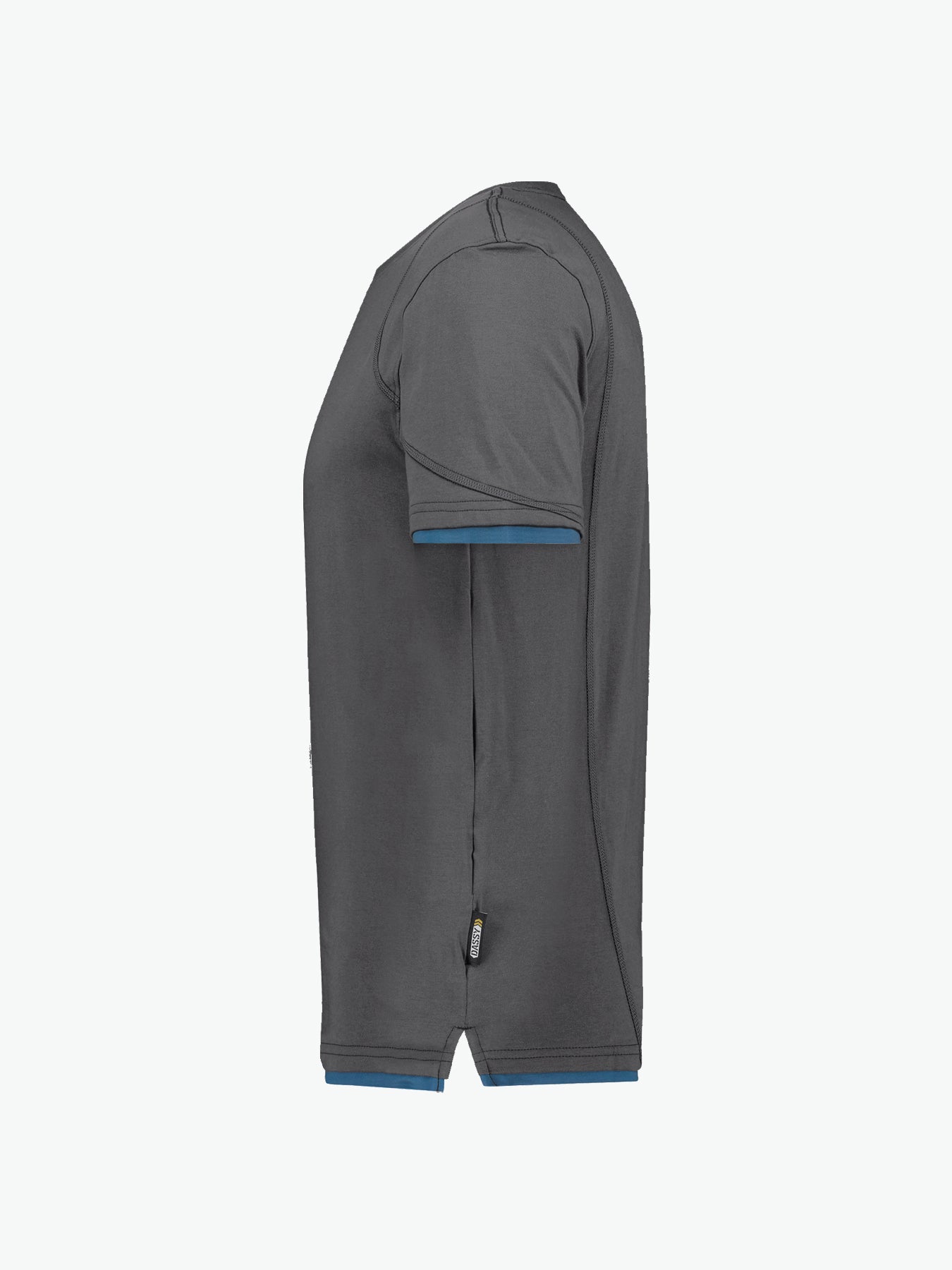 Dassy Kinetic T-shirt - Antracietgrijs/Azuurblauw Werkshirt Dassy