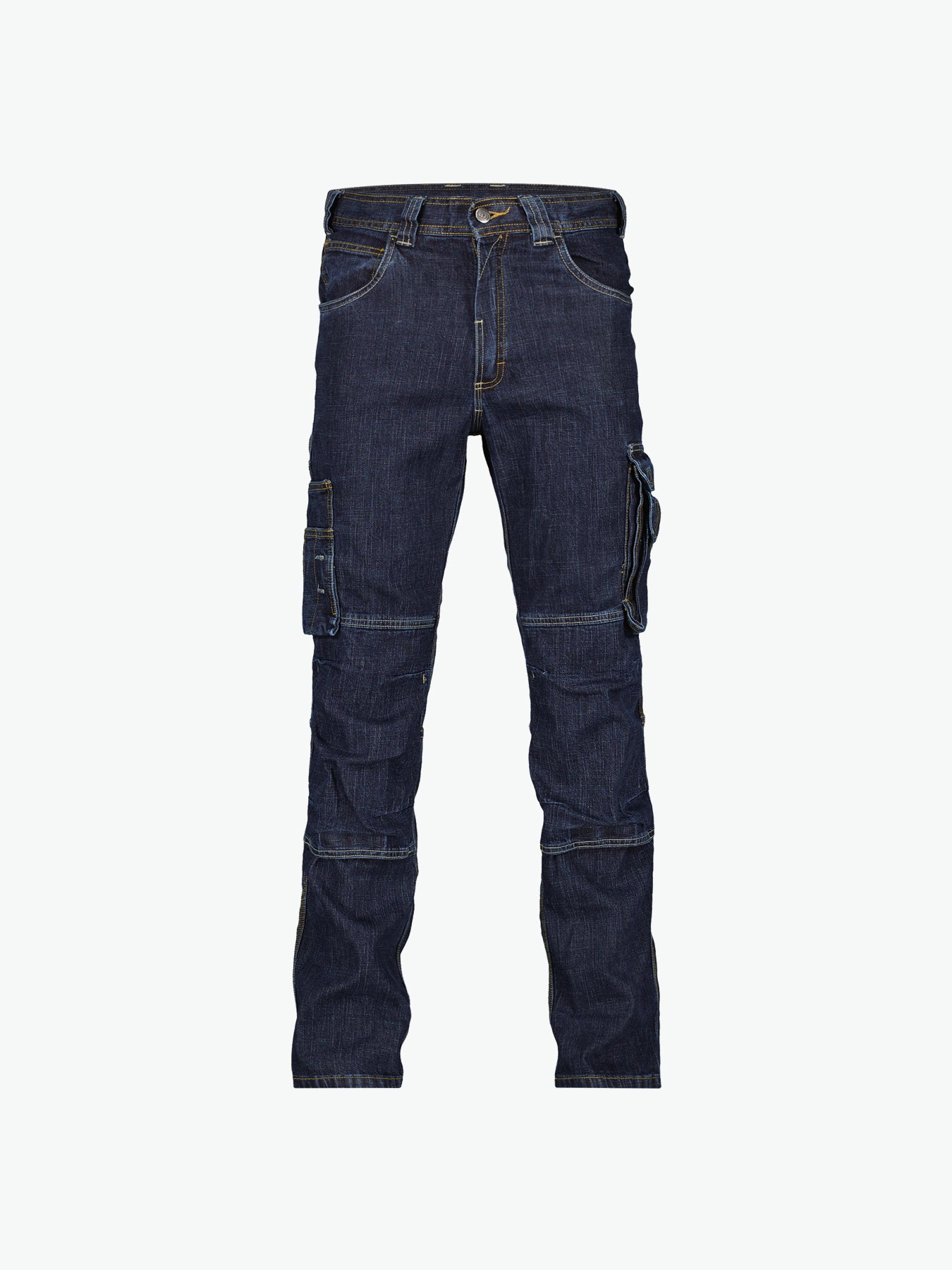 Dassy Knoxville Stretch werkjeans met kniezakken - Jeansblauw Werkbroek Dassy