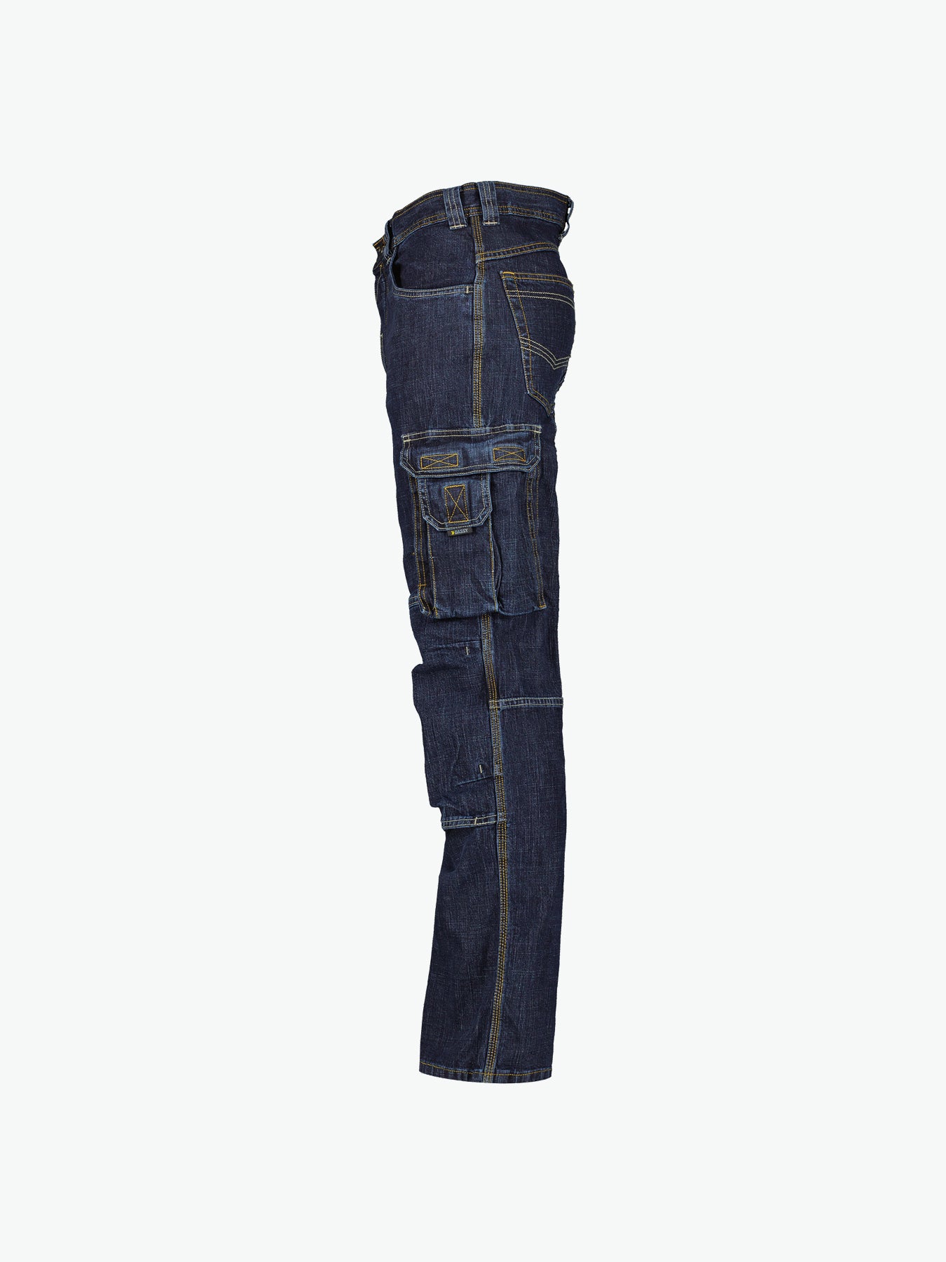 Dassy Knoxville Stretch werkjeans met kniezakken - Jeansblauw Werkbroek Dassy