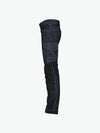 Dassy Kyoto Stretch werkjeans met kniezakken - Jeansblauw/Zwart Werkbroek Dassy