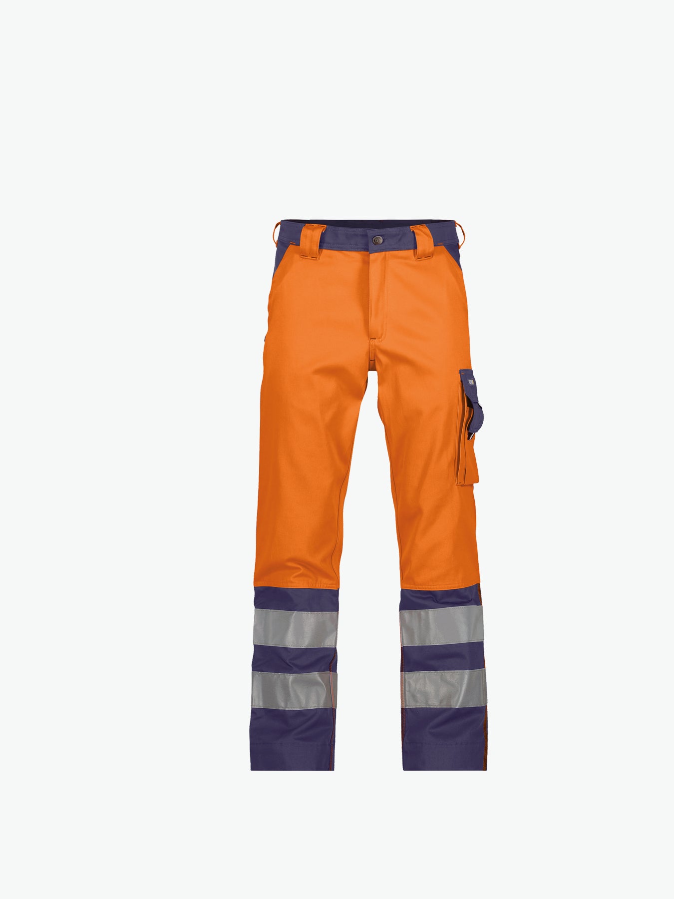 Dassy Lancaster Hogezichtbaarheidsbroek - Fluo-Oranje/Marineblauw Werkbroek HiVis Dassy