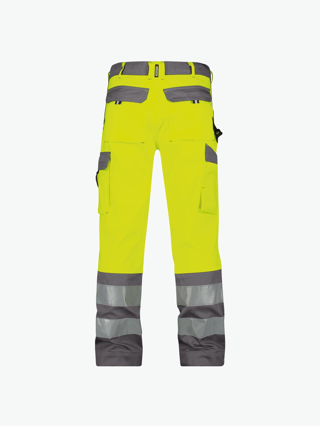 Dassy Lancaster Hogezichtbaarheidsbroek - Fluogeel/Cementgrijs Werkbroek HiVis Dassy