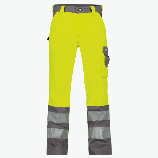 Dassy Lancaster Hogezichtbaarheidsbroek - Fluogeel/Cementgrijs Werkbroek HiVis Dassy