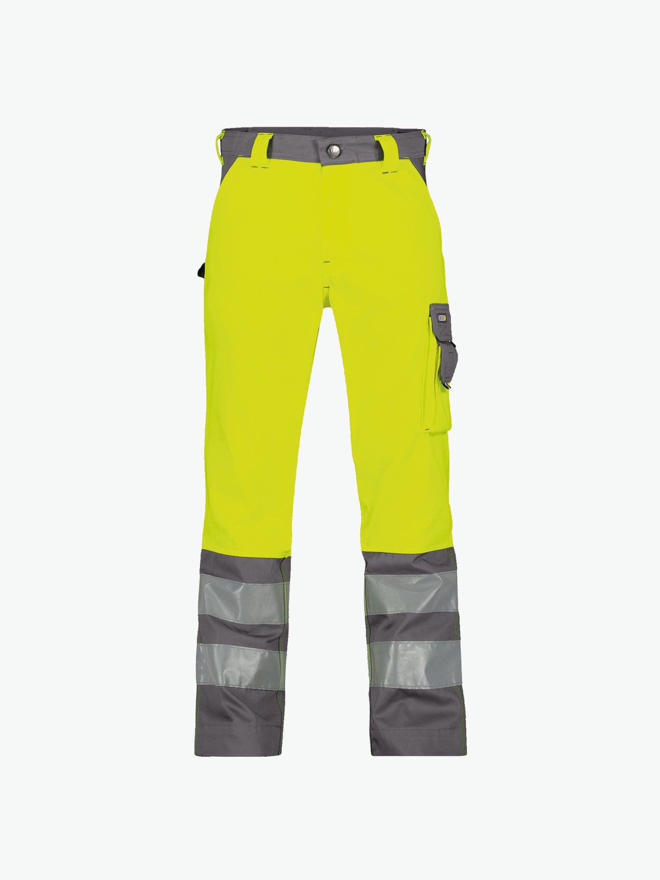 Dassy Lancaster Hogezichtbaarheidsbroek - Fluogeel/Cementgrijs Werkbroek HiVis Dassy