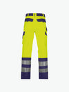 Dassy Lancaster Hogezichtbaarheidsbroek - Fluogeel/Marineblauw Werkbroek HiVis Dassy