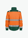 Dassy Lima Hogezichtbaarheidswinterjas - Fluo-Oranje/Flessengroen Werkjas HiVis Dassy