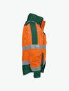 Dassy Lima Hogezichtbaarheidswinterjas - Fluo-Oranje/Flessengroen Werkjas HiVis Dassy