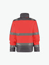 Dassy Lima Hogezichtbaarheidswinterjas - Fluorood/Cementgrijs Werkjas HiVis Dassy
