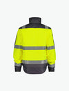Dassy Lima Hogezichtbaarheidswinterjas - Fluogeel/Cementgrijs Werkjas HiVis Dassy