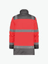 Dassy Limasol Hogezichtbaarheidsparka - Fluorood/Cementgrijs Werkjas Hivis Dassy