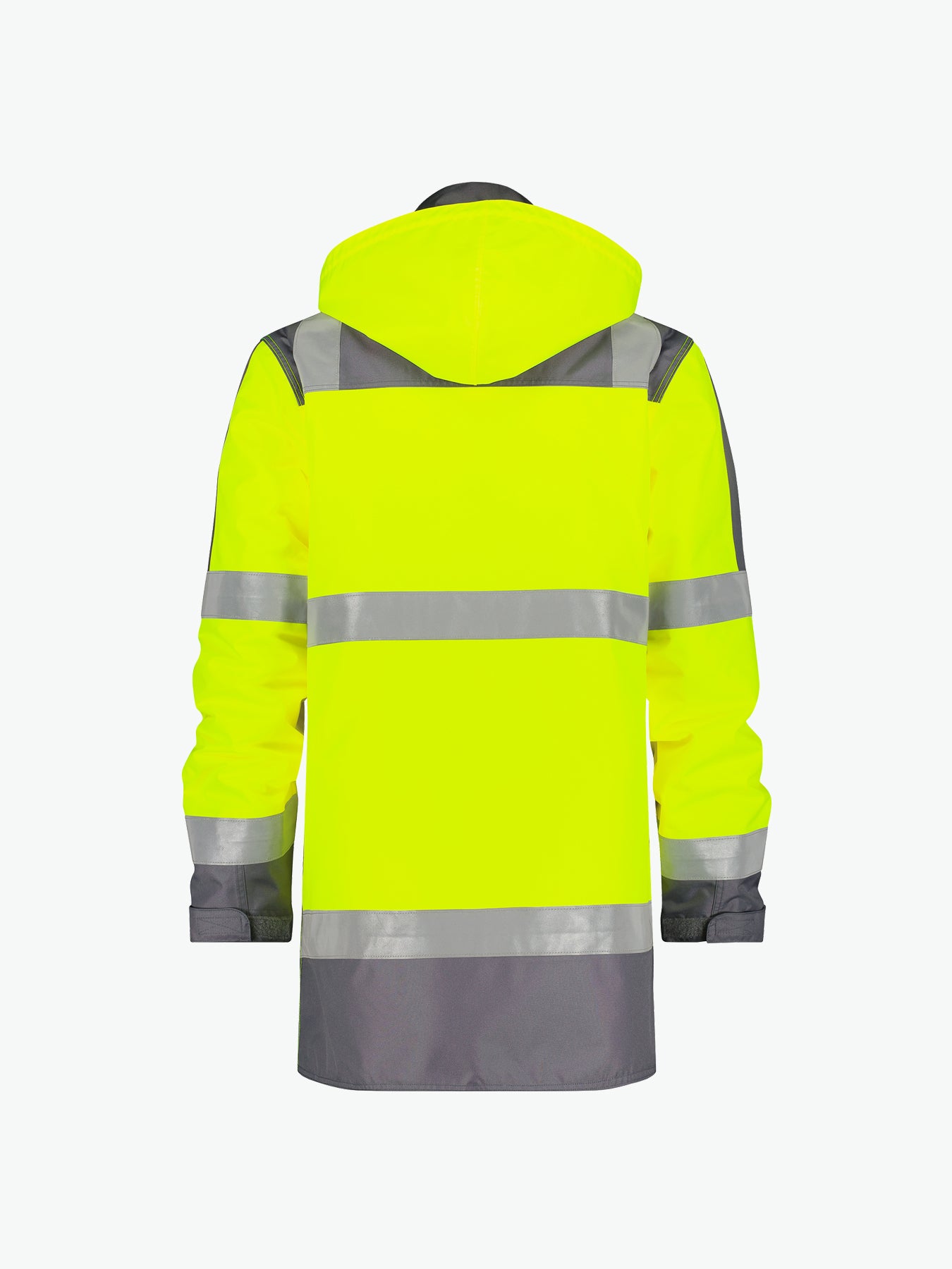 Dassy Limasol Hogezichtbaarheidsparka - Fluogeel/Cementgrijs Werkjas HiVis Dassy