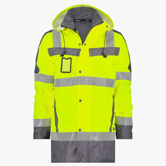 Dassy Limasol Hogezichtbaarheidsparka - Fluogeel/Cementgrijs Werkjas HiVis Dassy