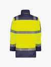 Dassy Limasol Hogezichtbaarheidsparka - Fluogeel/Marineblauw Werkjas HiVis Dassy