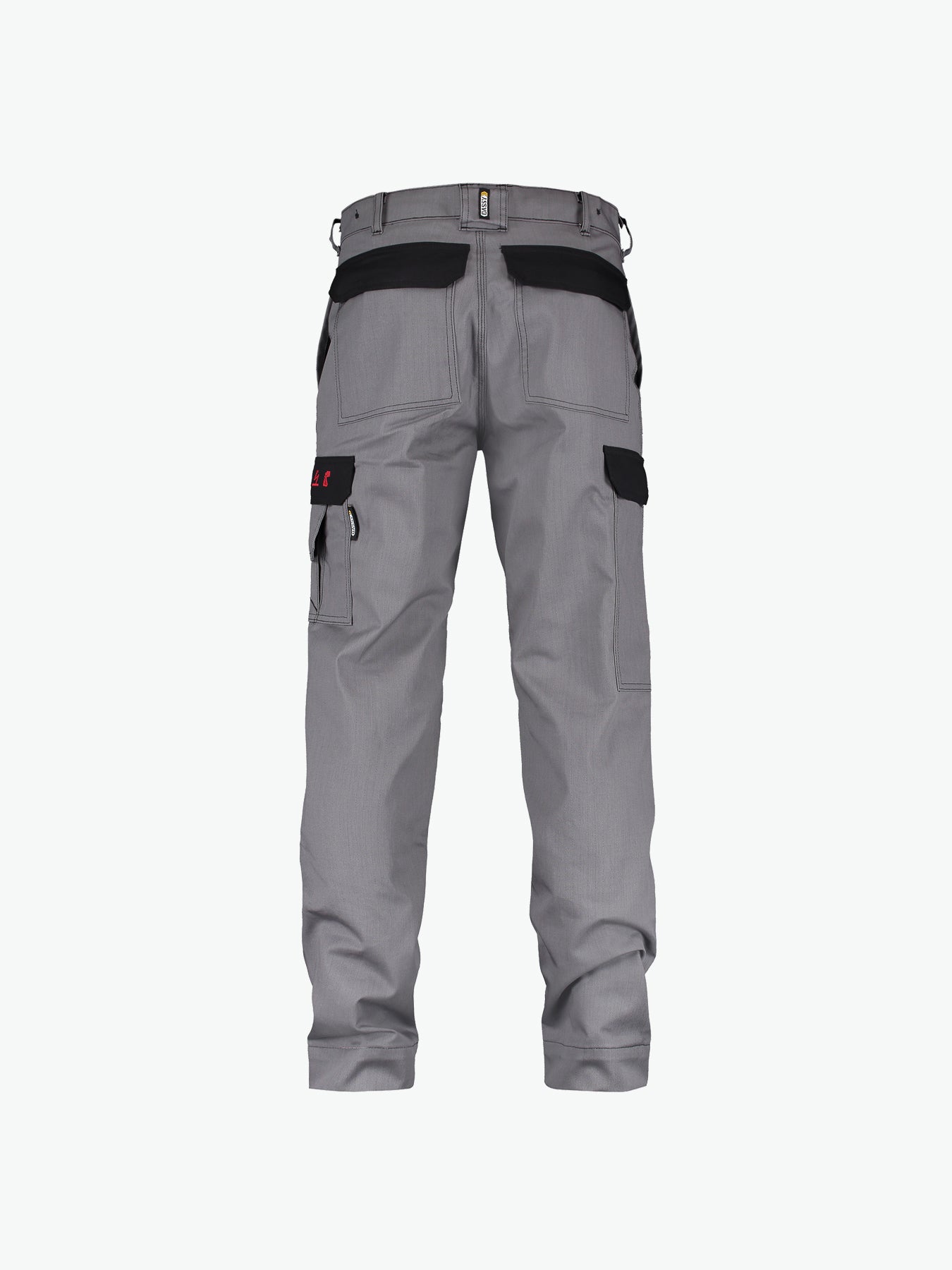Dassy Lincoln Multinorm werkbroek met kniezakken - Grafietgrijs/Zwart Werkbroek Dassy
