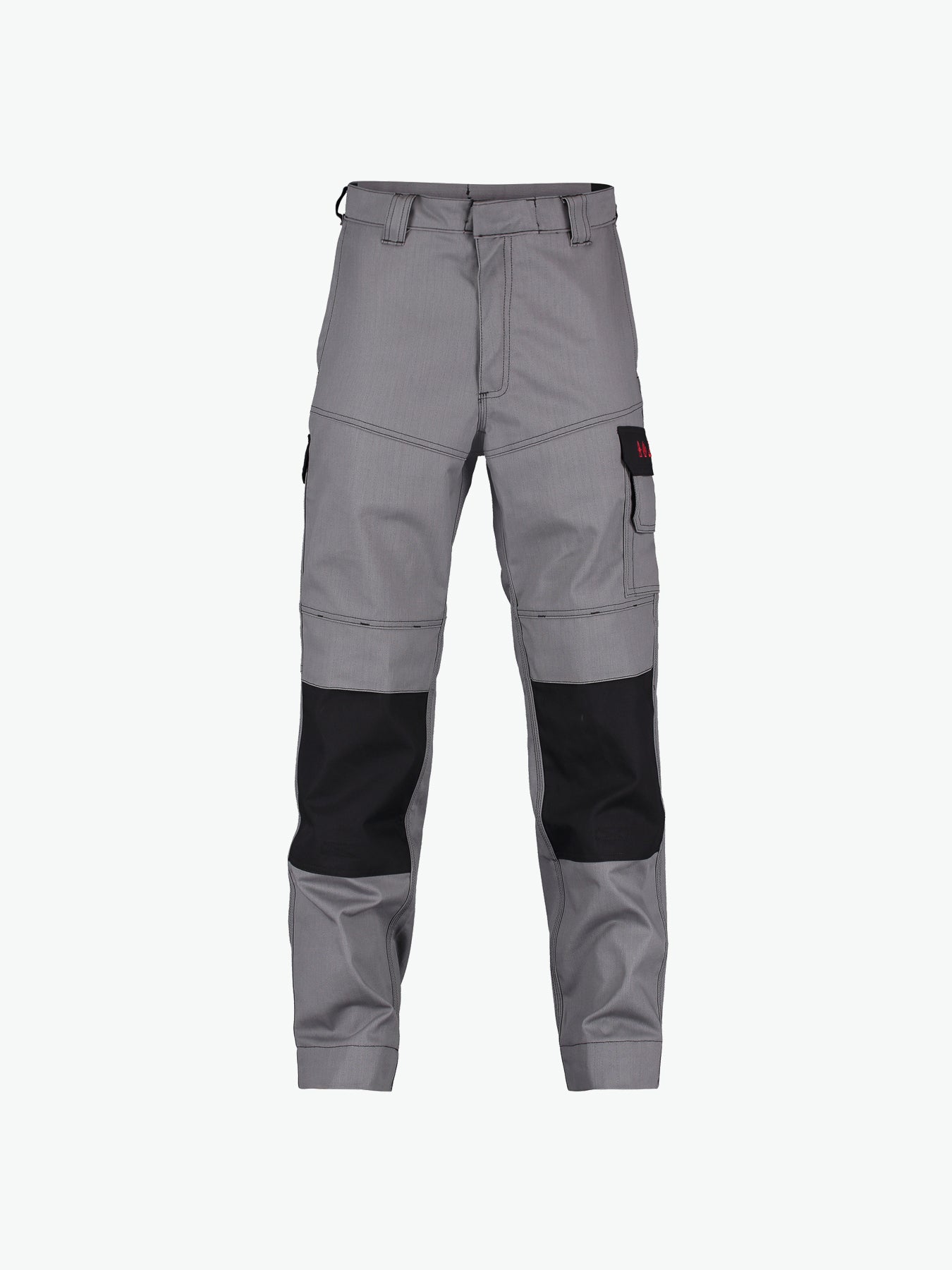 Dassy Lincoln Multinorm werkbroek met kniezakken - Grafietgrijs/Zwart Werkbroek Dassy