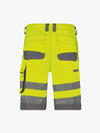 Dassy Lucca Hogezichtbaarheidsshort - Fluogeel/Cementgrijs Korte Broek HiVis Dassy