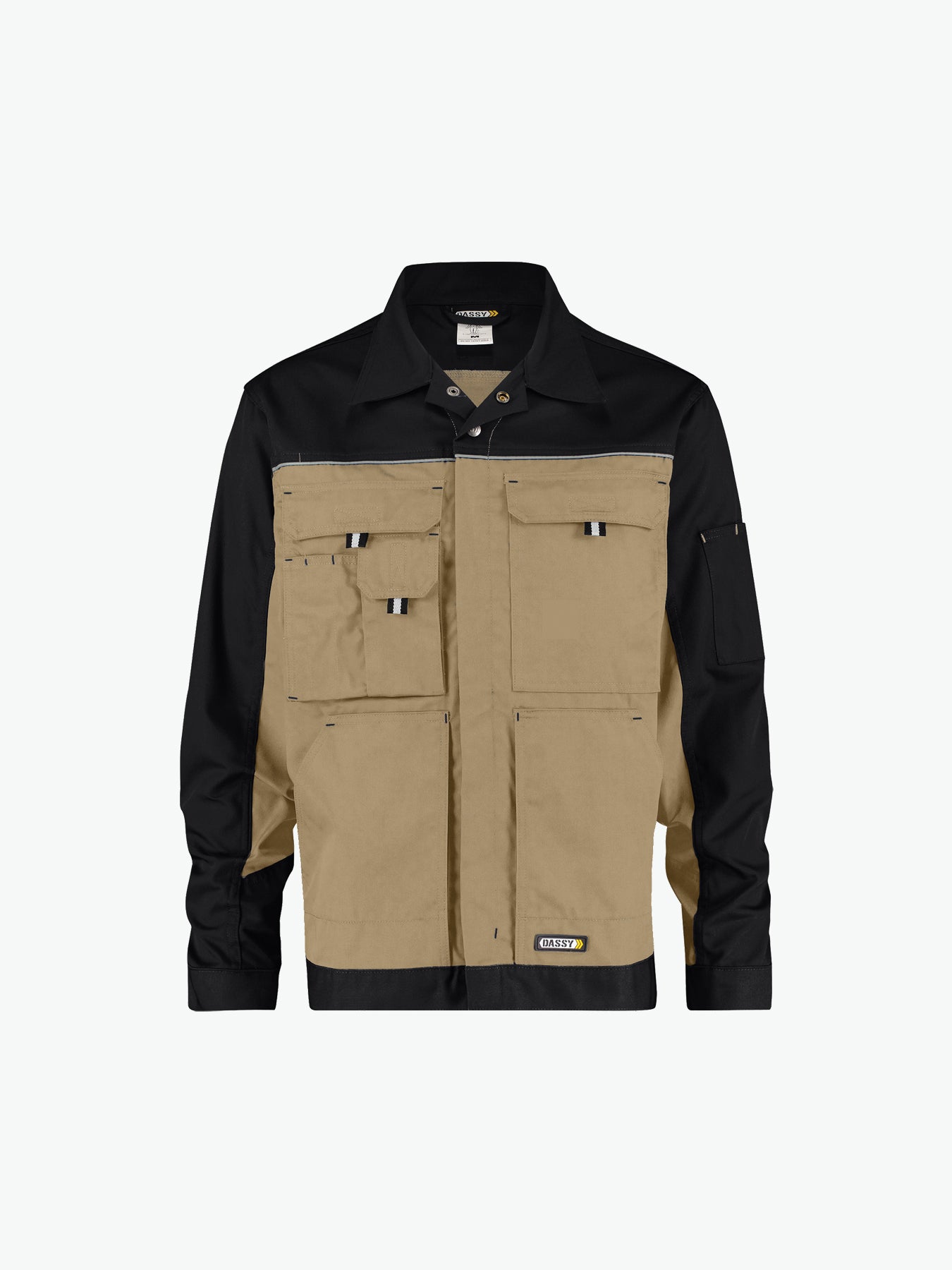Dassy Lugano Tweekleurige werkvest - Beige/Zwart Werkvest Dassy