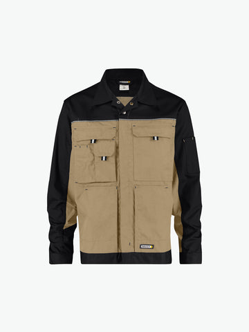 Dassy Lugano Tweekleurige werkvest - Beige/Zwart Werkvest Dassy