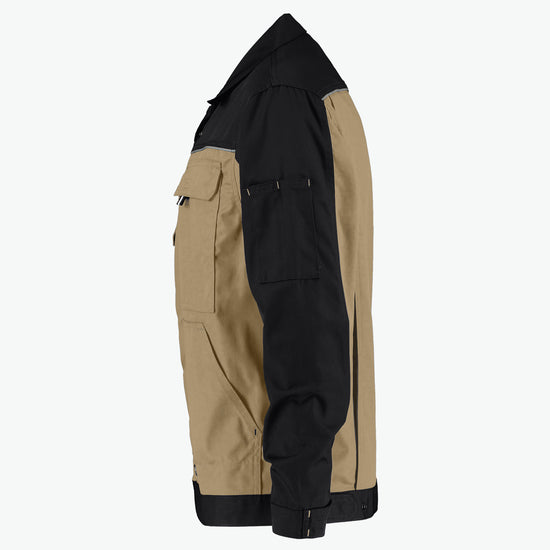 Dassy Lugano Tweekleurige werkvest - Beige/Zwart Werkvest Dassy