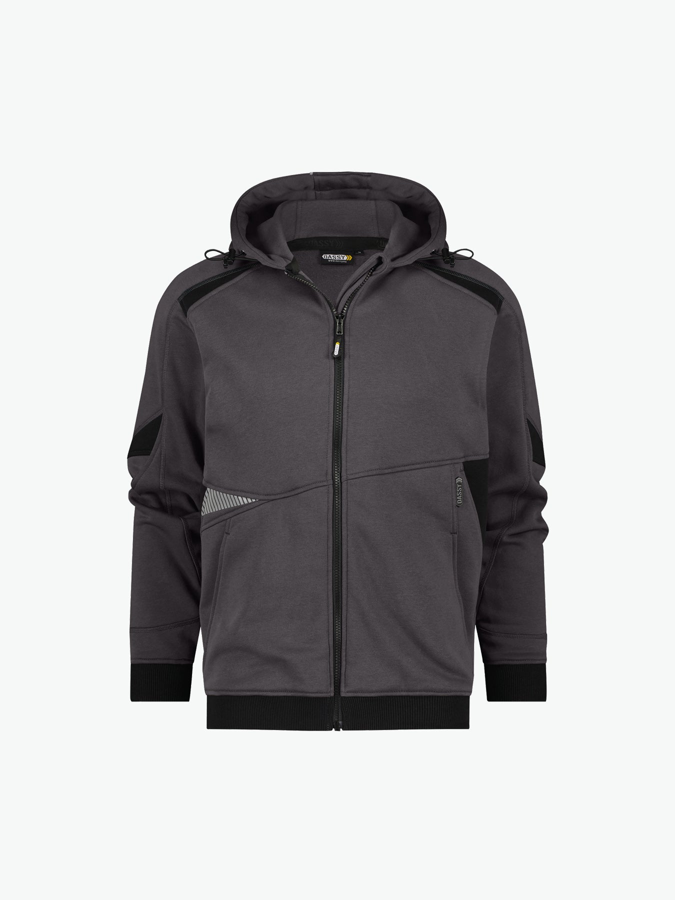 Dassy Lunax Hoodie - Antracietgrijs/Zwart Werkhoodie Dassy