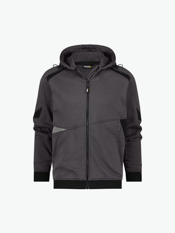 Dassy Lunax Hoodie - Antracietgrijs/Zwart Werkhoodie Dassy