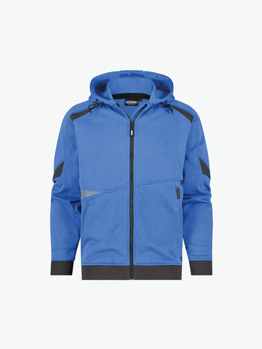 Dassy Lunax Hoodie - Azuurblauw/Antracietgrijs Werkhoodie Dassy
