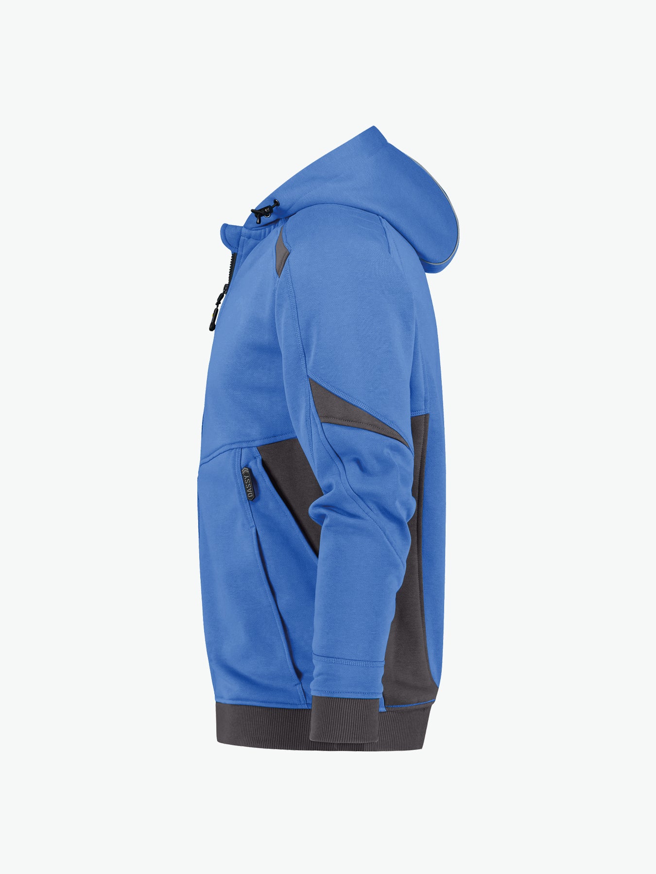 Dassy Lunax Hoodie - Azuurblauw/Antracietgrijs Werkhoodie Dassy