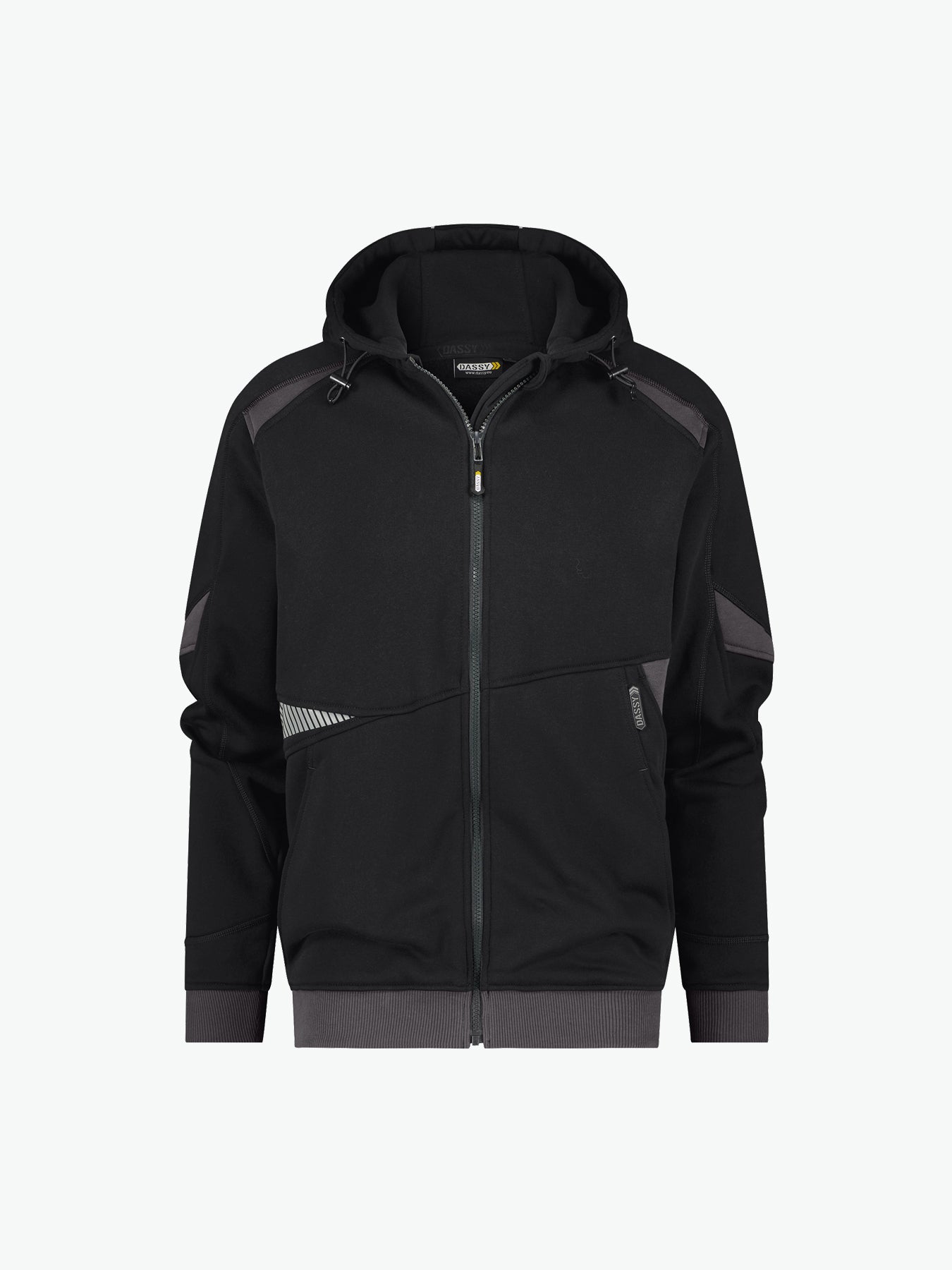 Dassy Lunax Hoodie - Zwart/Antracietgrijs Werkhoodie Dassy