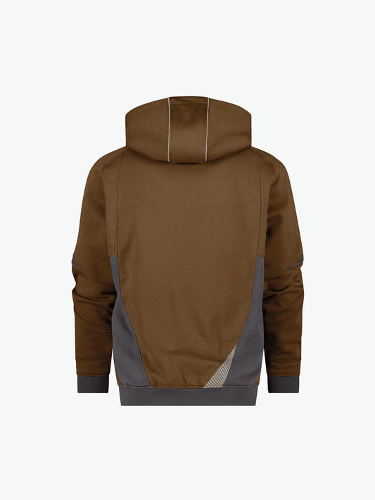 Dassy Lunax Hoodie - Leembruin/Antracietgrijs Werkhoodie Dassy