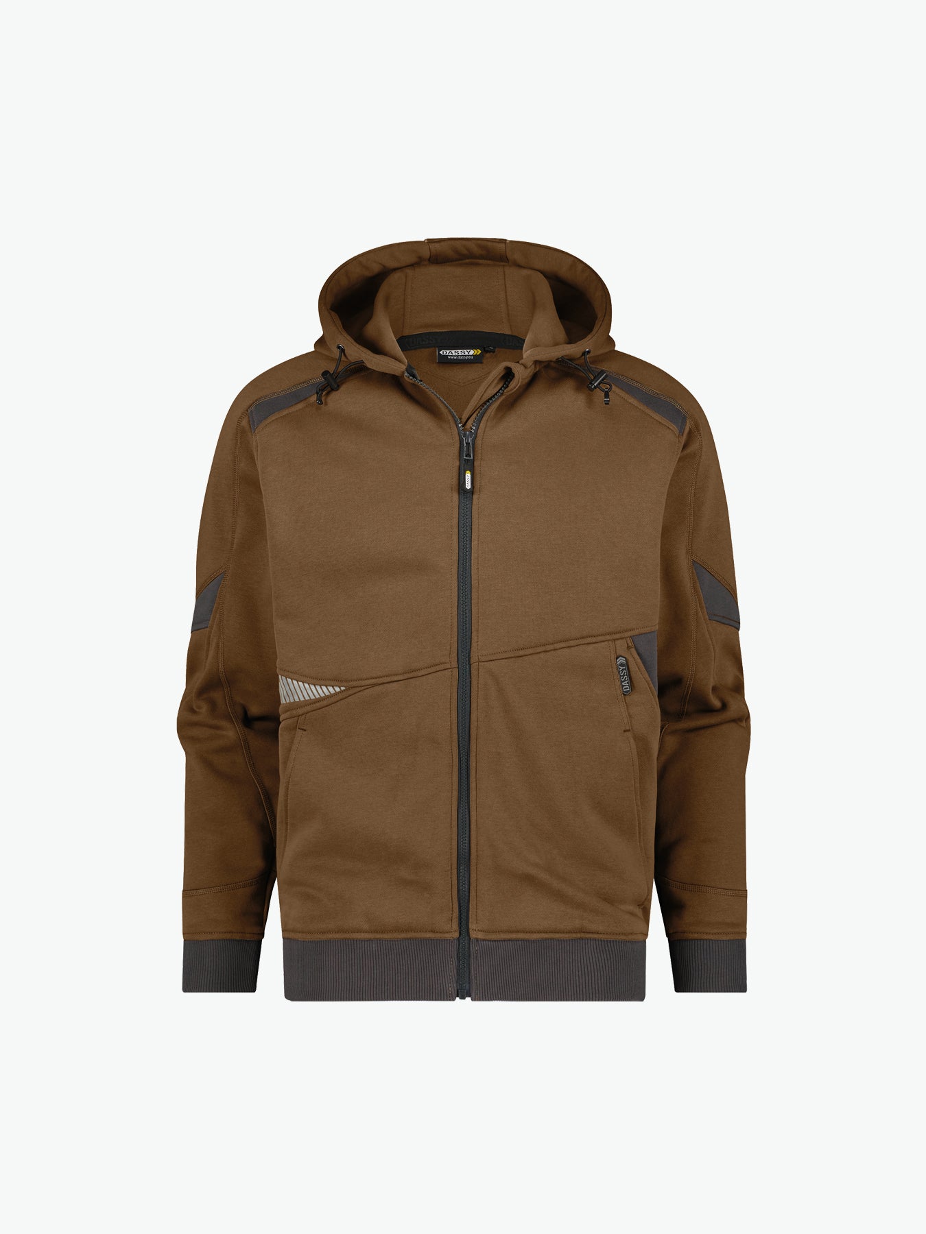 Dassy Lunax Hoodie - Leembruin/Antracietgrijs Werkhoodie Dassy