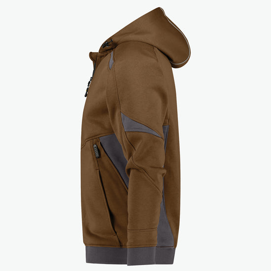 Dassy Lunax Hoodie - Leembruin/Antracietgrijs Werkhoodie Dassy
