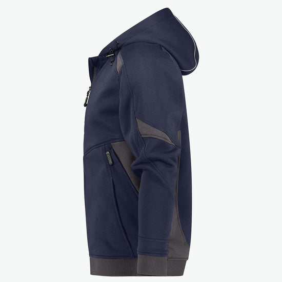 Dassy Lunax Hoodie - Nachtblauw/Antracietgrijs Werkhoodie Dassy