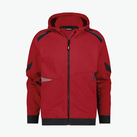 Dassy Lunax Hoodie - Rood/Zwart Werkhoodie Dassy