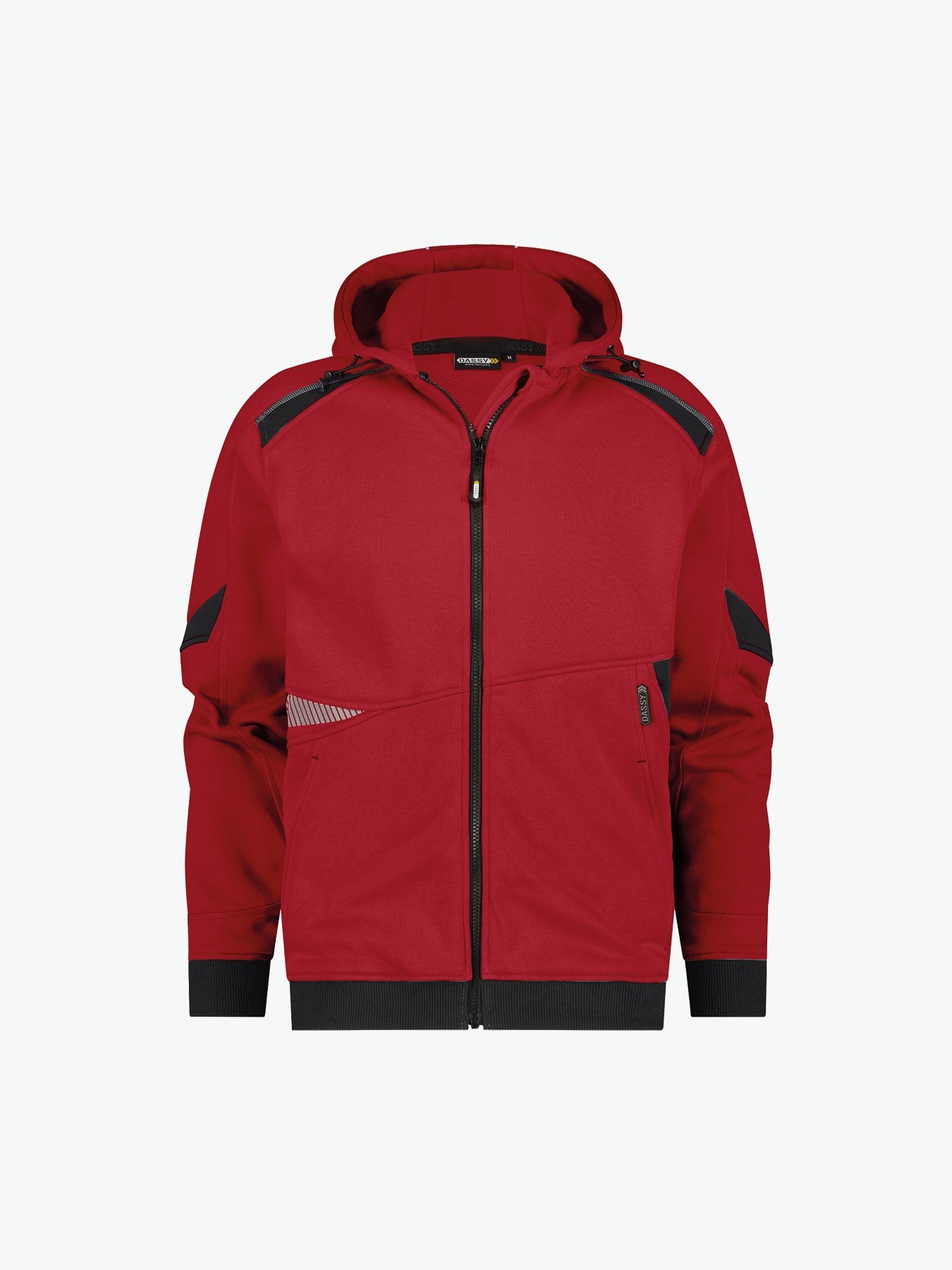 Dassy Lunax Hoodie - Rood/Zwart Werkhoodie Dassy